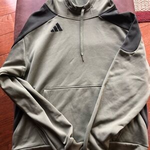 adidas Olive green Hooded Pullover